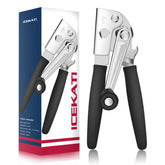 ICEKATI heavy‑duty can opener with folding handle for easy large‑can opening.