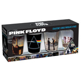 ICUP Pink Floyd album cover pint glass set; a collectible for fans and ideal for parties.