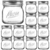 Ieavier 16oz wide-mouth mason jar with lids for clear, safe food storage.