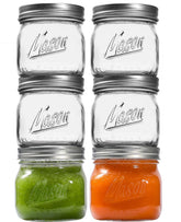 Ieavier 16oz wide-mouth mason jar for easy canning and visible food storage.