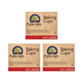 If You Care FSC certified unbleached baking cups in packaging for eco-friendly baking.