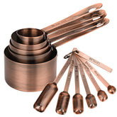 IFFMYJB copper measuring cups stacked for space saving and organization