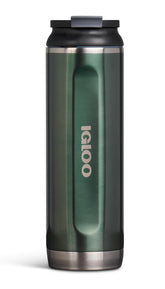 Igloo 20 oz stainless steel tumbler front view in spruce finish for daily hydration