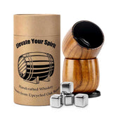 Ignis Mok luxury wooden whiskey glasses set for an elegant home bar