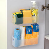 IGUOCY 2-piece cabinet door organizer front view, clear and practical