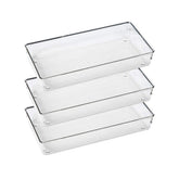 ihomecooker drawer organizer 12x6 clear for kitchen and vanity storage.