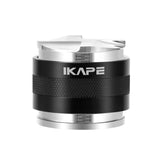 IKAPE 53mm coffee distributor front view shows compact precision for even extractions