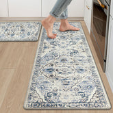 Ileading anti-fatigue kitchen rug set 2pc provides cushioned comfort for long cooking sessions.