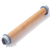 BAMBOO LAND Rodillo ajustable con anillos de grosor 2–10 mm, 13,8 pulgadas, para repostería