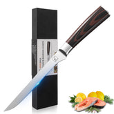 imarku boning knife 6-inch blade close-up for precise near-bone cuts