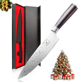 imarku 8-inch chef knife blade close-up for precise slicing