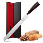 Imarku serrated bread knife 10-inch blade ready for crusty bread slicing