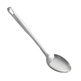 IMEEA large cooking spoon in stainless steel for durable stirring of thick soups.