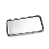 IMEEA small silver tray on vanity for jewelry organization and elegance