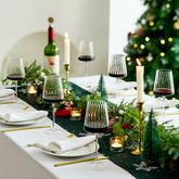 Imourari ribbed wine glasses set of 6 with elegant aeration and comfortable grip.