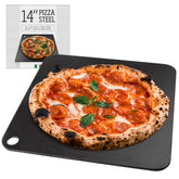 IMPRESA pizza oven steel plate 14x14 surface for even heating and crisp crust.