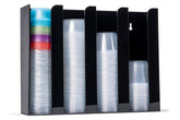 Inevibe portion cup holder front view organizes four compartments on the counter.
