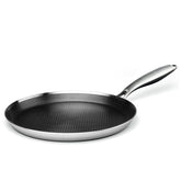 Innerwell 11 inch crepe pan with honeycomb bottom for easy flipping