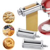 InnoMoon pasta sheet roller for KitchenAid, for even sheets.
