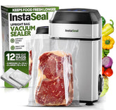 Instaseal front view vacuum sealer shows space-saving design for small kitchens.