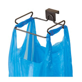 InterDesign Classico over-cabinet bag holder bronze keeps bags organized and accessible.