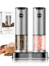 ioion salt and pepper grinder with LED light for precise seasoning in dim lighting