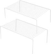iPEGTOP kitchen cabinet shelves set 2 large white maximize storage space