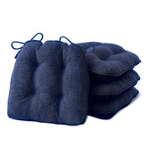 IPYNBAP chair cushions set of 4 in navy for comfortable dining seating and stable fit.