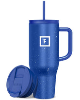 IRON °FLASK Copilot insulated mug with straw lid for on-the-go hot or cold drinks.