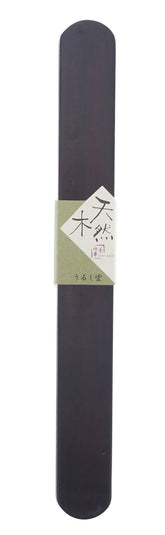 Ishida Daruma chopsticks case closed in natural wood, durable travel companion.