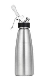 iSi North America Cream Profi Whip bottle in stainless steel for fresh whipped cream.
