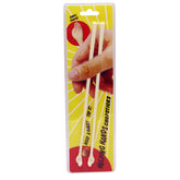 Island Dogs Helping Hands chopsticks with tiny hand ends provide an easier grip.