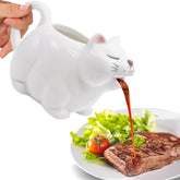 ISTOOLL ceramic gravy boat 700ml with hand-painted glaze for elegant table service.
