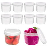 ISUSSER 10-pack 12oz containers with screw lids for organized meal prep