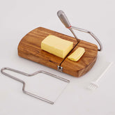 ISZW cheese slicer board for stable, even cuts on hard cheeses.