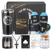 Ithmahco man of God tumbler keeps drinks hot or cold for long days.