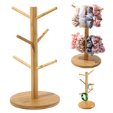 Ivyu scrunchie holder stand displaying organized, easy-to-reach hair accessories.