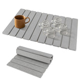 iWEDN large diatomaceous earth drying mat front view with rapid absorption for clean counters