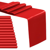 IYARKAI red satin table runner 12x108 inches for weddings and banquets