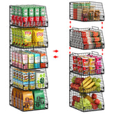 Jakyitvi 5-pack stackable wire basket to save counter space.