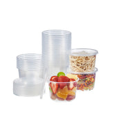 Jaluxing 16 oz deli container with airtight lid for fridge storage