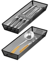 JANE EYRE drawer organizer top view keeps utensils neatly arranged and easy to reach.