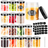 Janisfirst 16oz clear jar with lid for airtight pantry storage