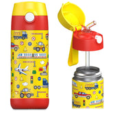 Jarlson Charli 12oz bottle with straw ideal for school hydration
