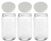 JARMING COLLECTIONS 32oz wide-mouth glass jar for easy filling and quick cleaning.
