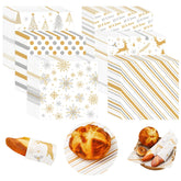 JarThenaAMCS winter wax paper in six designs (silver/gold) for festive food presentation.