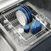 JASIWAY dish drying rack over the sink, expanding space for drip-free drying.