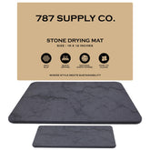 J.B large stone drying mat with marble finish on kitchen counter for fast drying