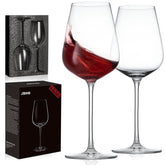 JBHO Bordeaux wine glass, hand-blown Italian style, highlights clarity for richer aroma