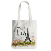 Jealance Paris Lover Tote Bag with Paris skyline print, ideal for weekend getaways.